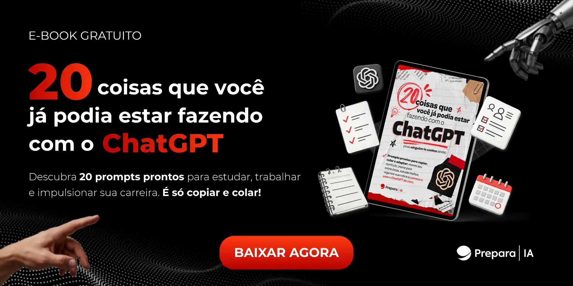 guia gratuito com 20 prompts para usar na ia generativa chatgpt prepara ia