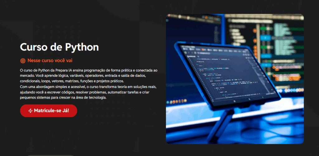 Curso de Python para aprender programação do zero. o que é programação