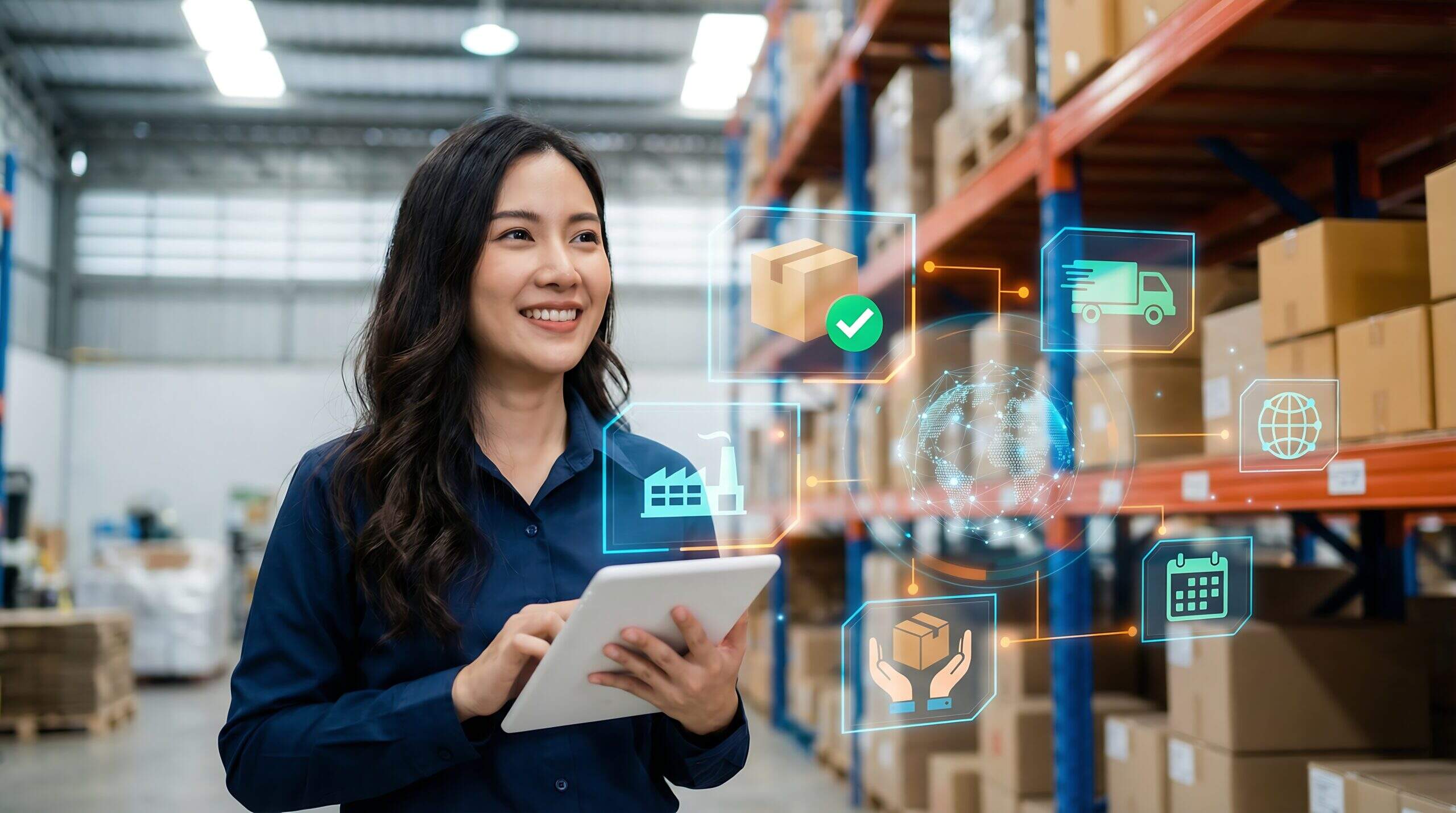 tecnólogo em logística atuando na gestão de estoque e operações logísticas